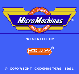 Micro Machines (USA) (Unl) Title Screen
